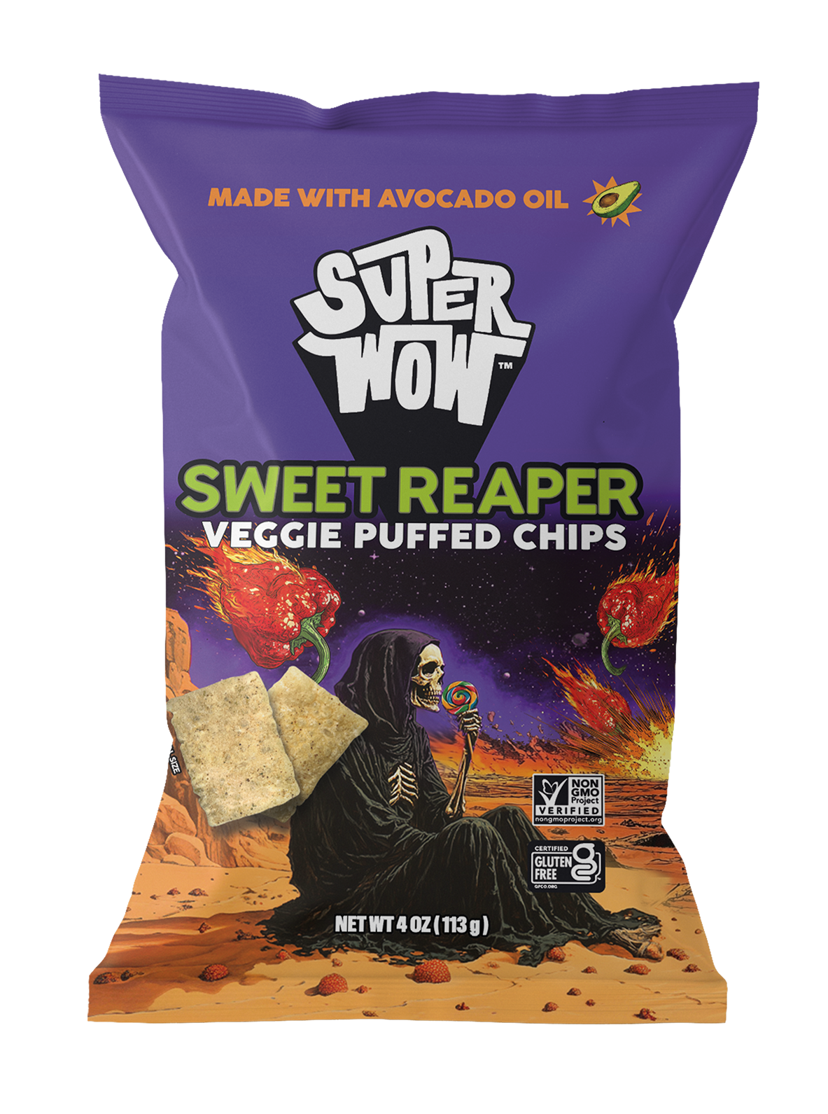 SWEET REAPER | Veggie Puffed Chips – SuperWow
